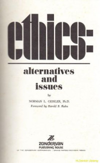 Image of Ethics : alternatives and issues