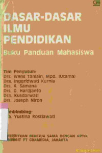 Image of Dasar-dasar ilmu pendidikan