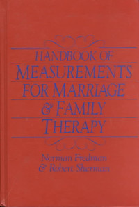 Image of Handbook Of Measurements For Marriage & Family Therapy