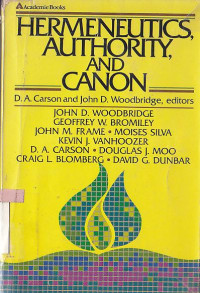 Image of Hermeneutics, authority and canon