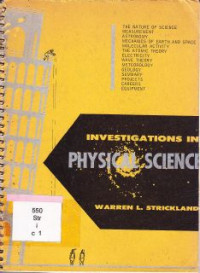Image of Investigations in physical science