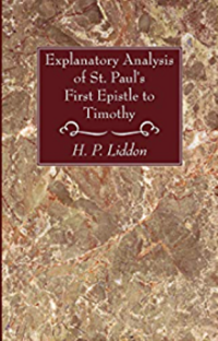 Image of Explanatory analysis of st. Pauls first epistle to Timothy