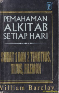 Image of Pemahaman alkitab setiap hari 1 dan 2 Timotius, Titus, Filemon