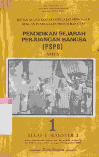 Image of Pendidikan sejarah perjuangan bangsa (PSPB) SMTA : kelas I semester I