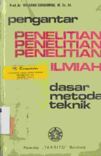 Image of Pengantar penelitian ilmiah