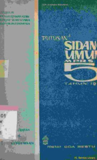 Image of Putusan-putusan sidang umum MPRS ke-v tahun 1968