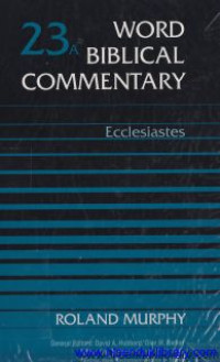 Image of Word Biblical Commentary - Vol.23a : Ecclesiastes