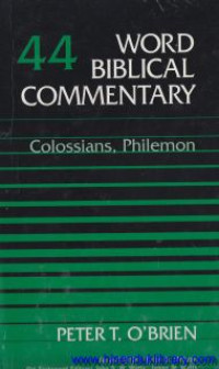 Image of Word Biblical Commentary - Vol.44 : Colossians, Philemon